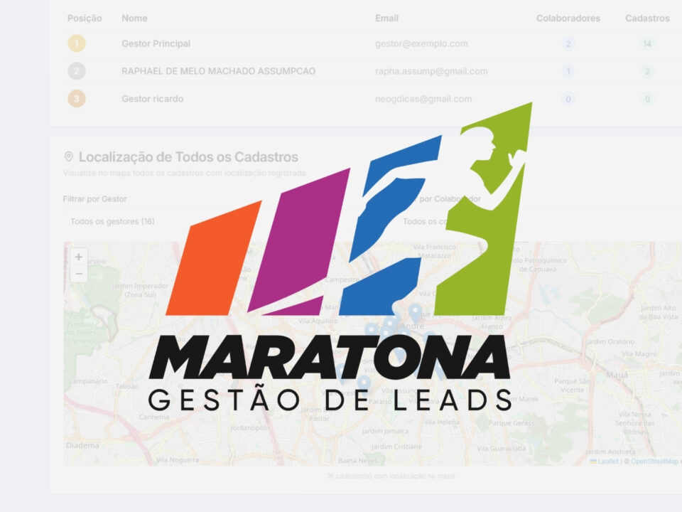Criação de um sistema de cadastro e gestão de campanhas políticas, com mapa interativo, hierarquia de usuários, gamificação e recursos para acompanhar dados em tempo real.