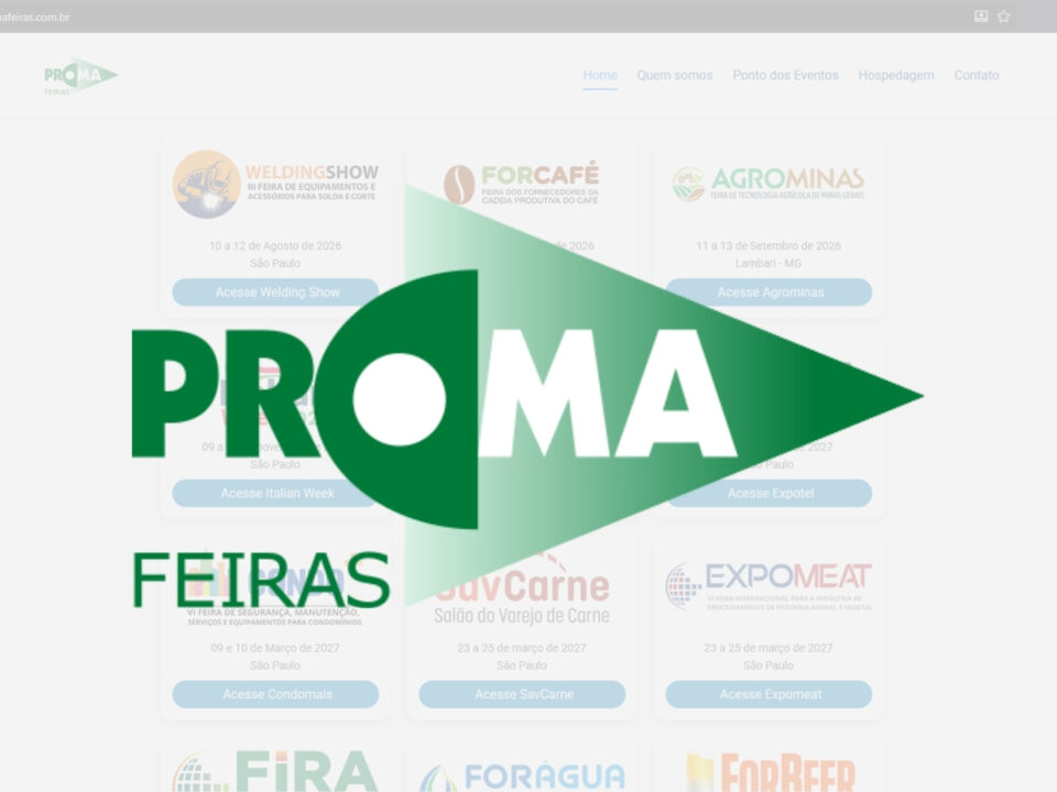 Atualização e gerenciamento de sites institucionais e promocionais para feiras e eventos técnicos, com foco em organização das informações, experiência do usuário e melhor posicionamento nos buscadores.