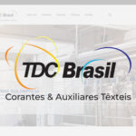 Desenvolvimento de site institucional, catálogo de produtos e comunicação digital para a TDC Brasil, com foco em SEO, apresentação técnica das soluções e fortalecimento da marca no mercado têxtil.